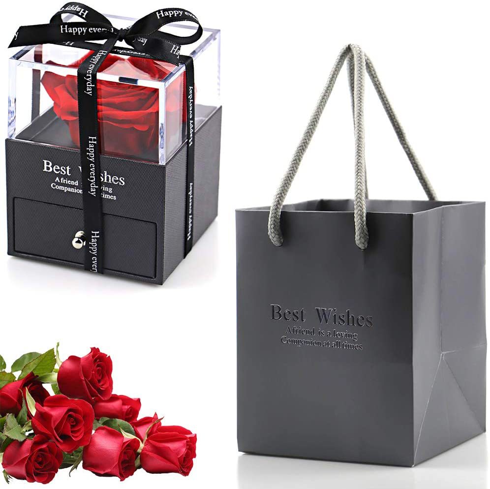 Ewige Rose Schmuckschatulle Acryl Geschenkbox