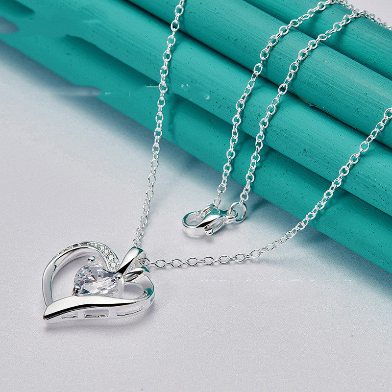 Liebes-Diamant-Anhänger-Halskette