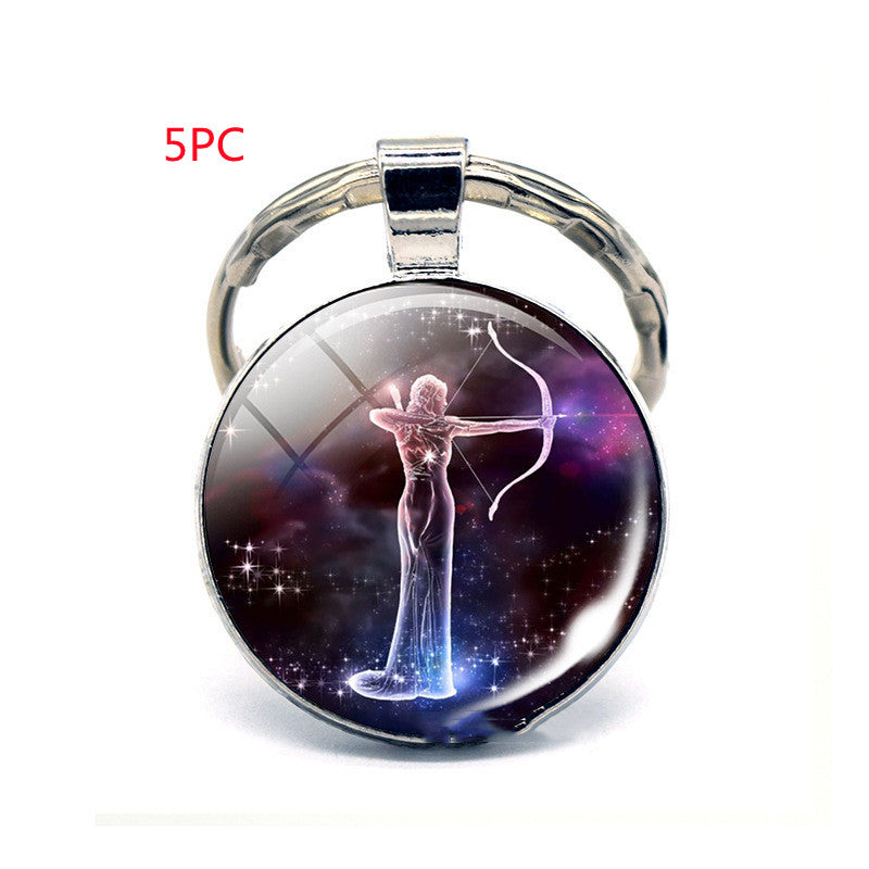 Llavero de los Doce Signos del Zodiaco, Regalo de Cumpleaños
