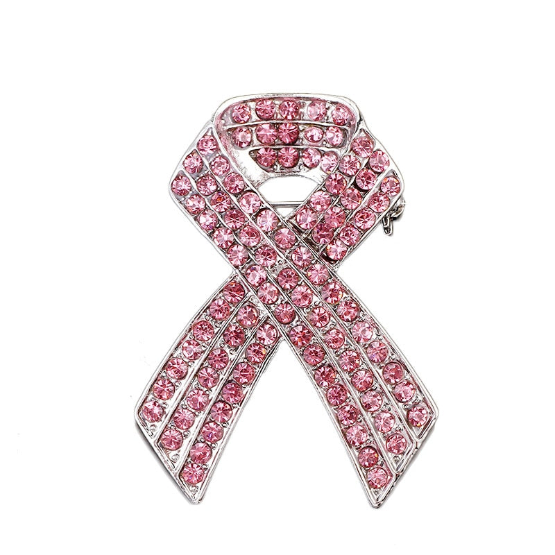 Broche de lazo rosa
