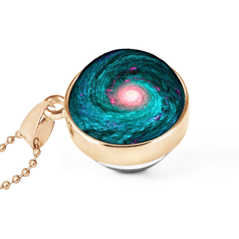 Hemisphäre doppelseitige Galaxie Sternenhimmel Edelsteinkette