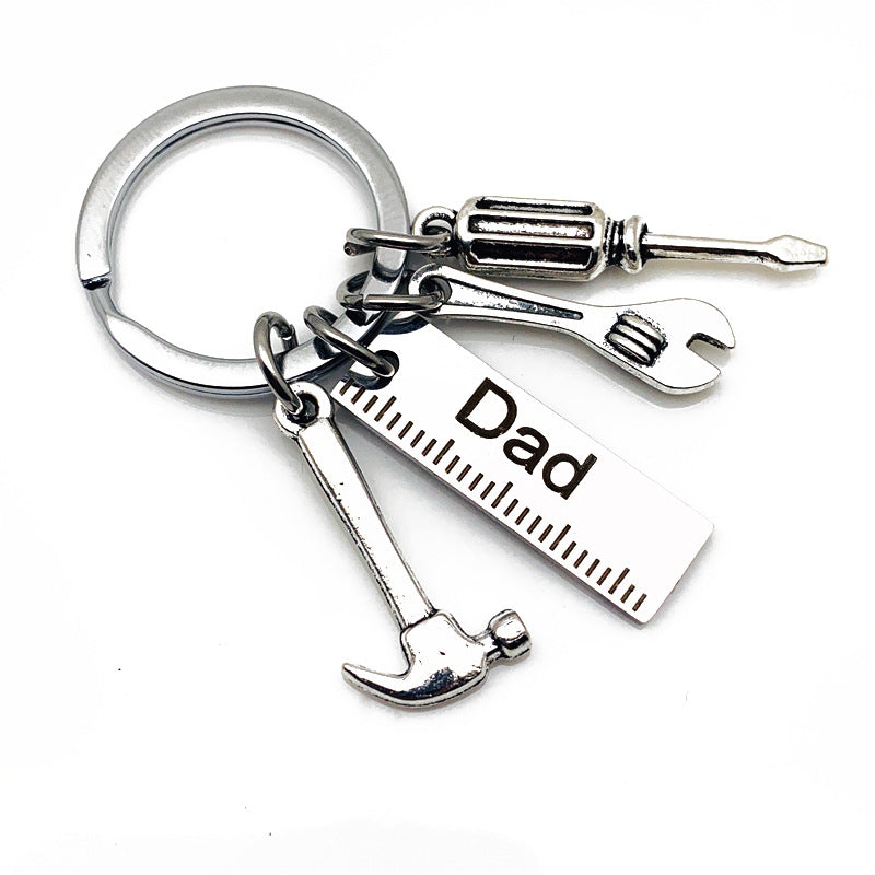 Hammer screwdriver pull keychain