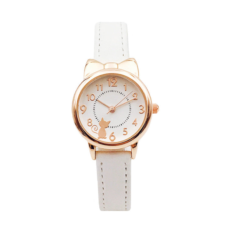 Reloj de pulsera para niñas, cuarzo, resistente al agua