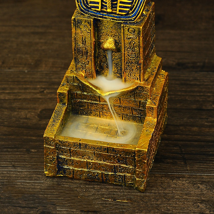 Kreativer ägyptischer Räuchergefäß-Rückflussbrenner Harz Handwerk Zuhause Buddha Ornament