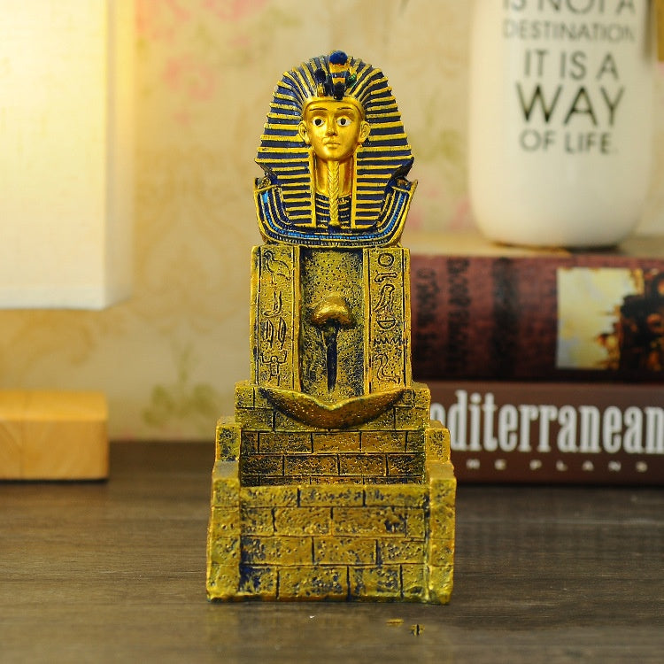 Kreativer ägyptischer Räuchergefäß-Rückflussbrenner Harz Handwerk Zuhause Buddha Ornament