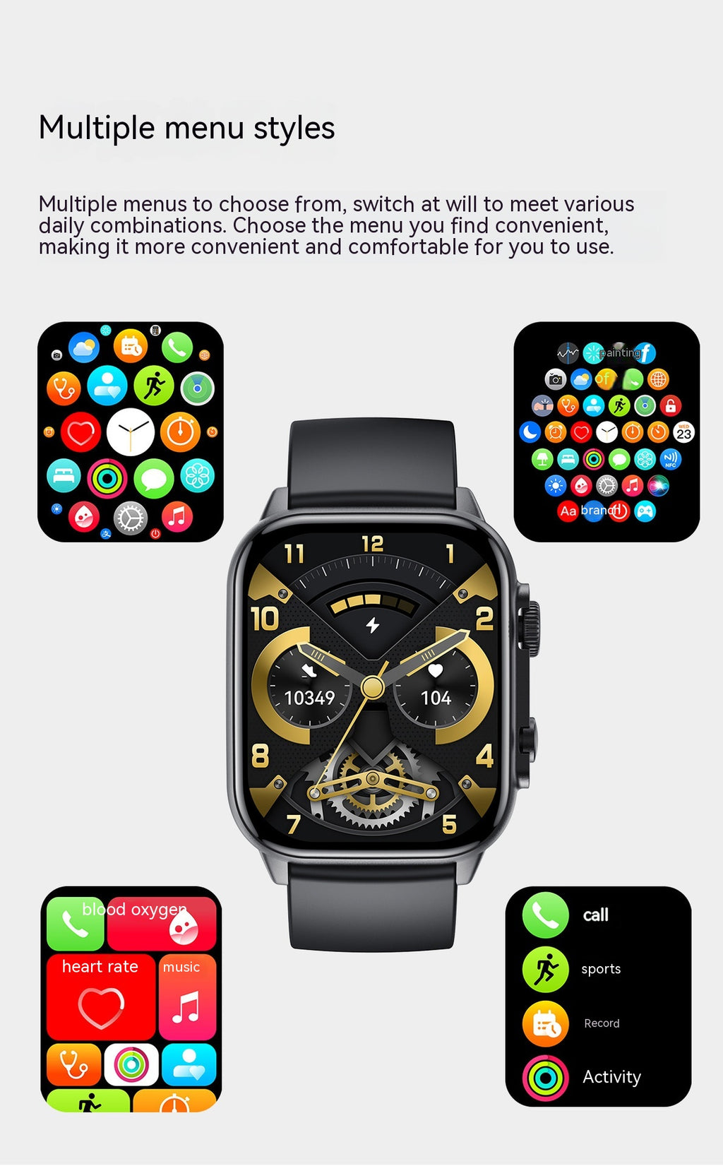 Reloj inteligente multifunción con llamadas Bluetooth