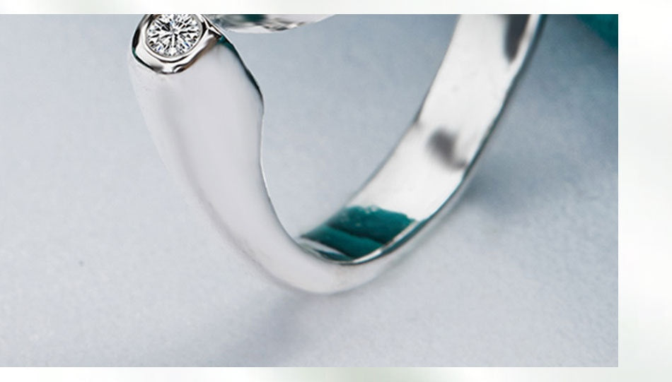 Anillo de boca plateado Accesorios de moda para mujer Joyería