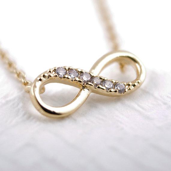 Infinity Crystal Pendant Necklace