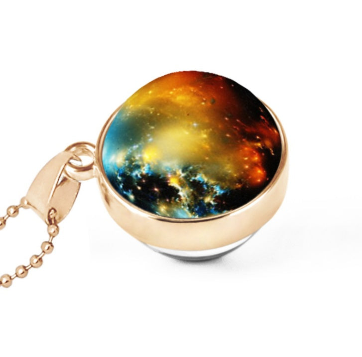 Hemisphäre doppelseitige Galaxie Sternenhimmel Edelsteinkette