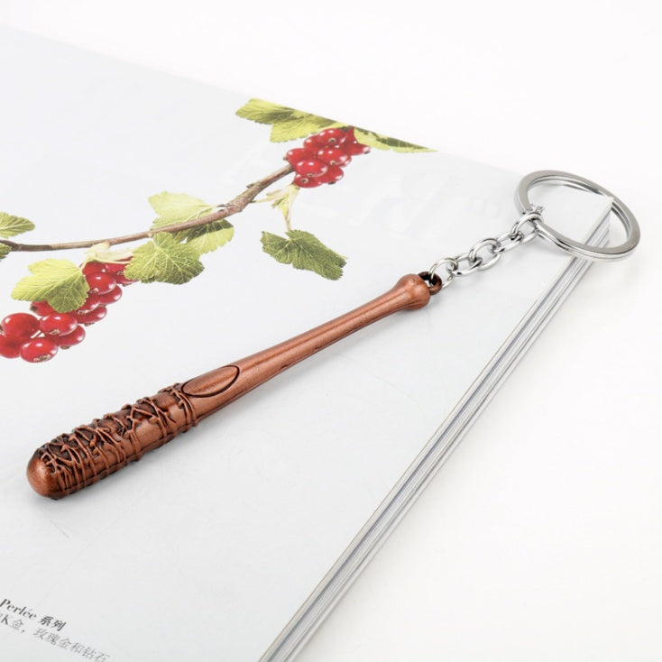 Llavero The Walking Dead Bate de Negan LUCILLE Llavero para hombres y mujeres, colgante para coche, bolso, figura de acción, juguetes de Cosplay