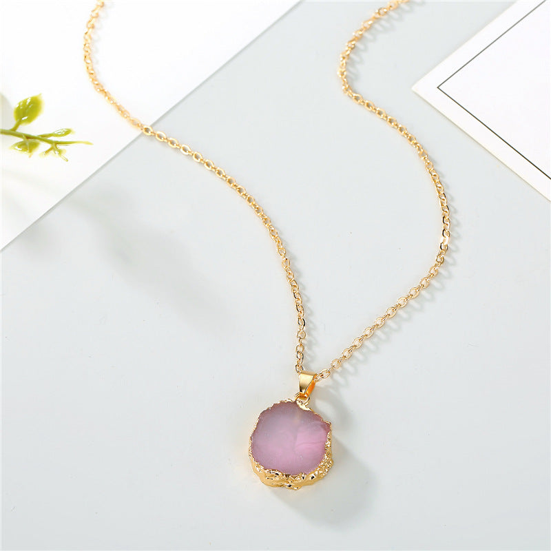 Sunflower resin necklace