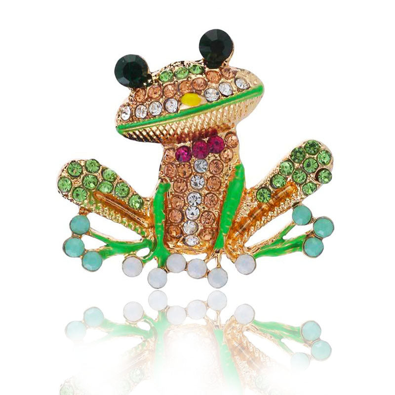 Broche de rana vintage