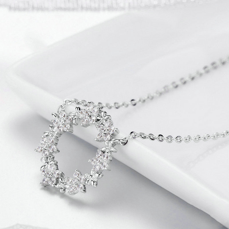 Evelyn Sterling Silber Halskette Helle Sterne S925 Silberkette