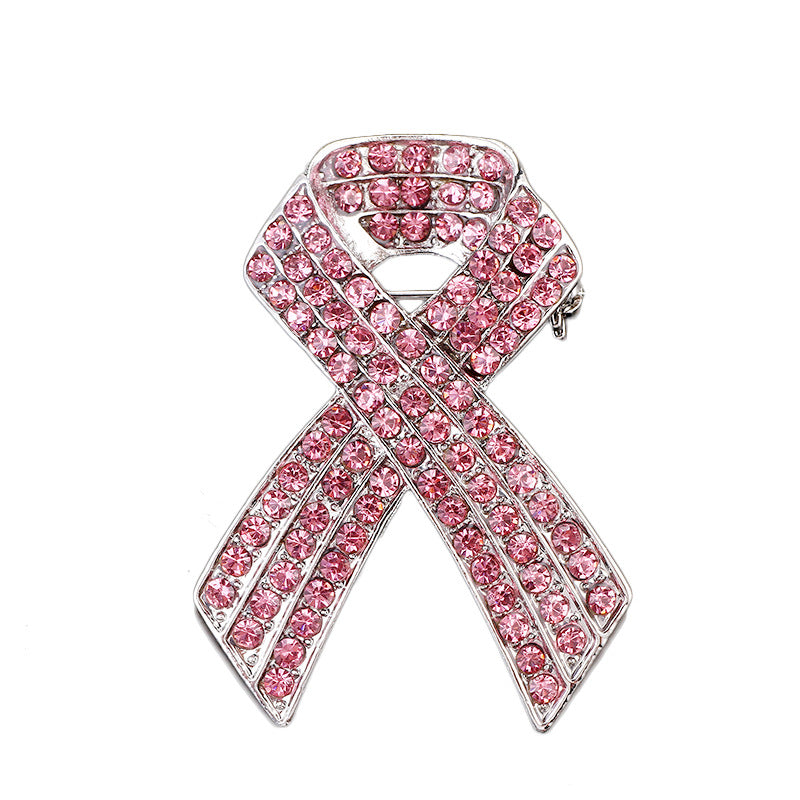 Broche de lazo rosa