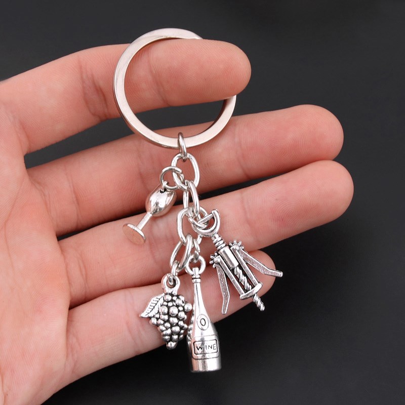 Llavero de Fiesta de Bar de Vino Creativo DIY