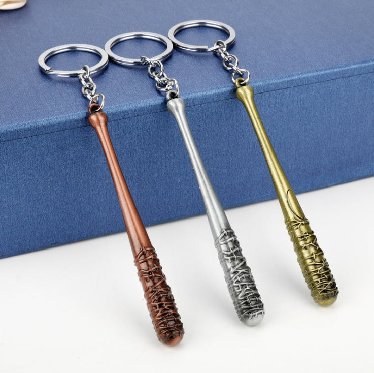 Llavero The Walking Dead Bate de Negan LUCILLE Llavero para hombres y mujeres, colgante para coche, bolso, figura de acción, juguetes de Cosplay