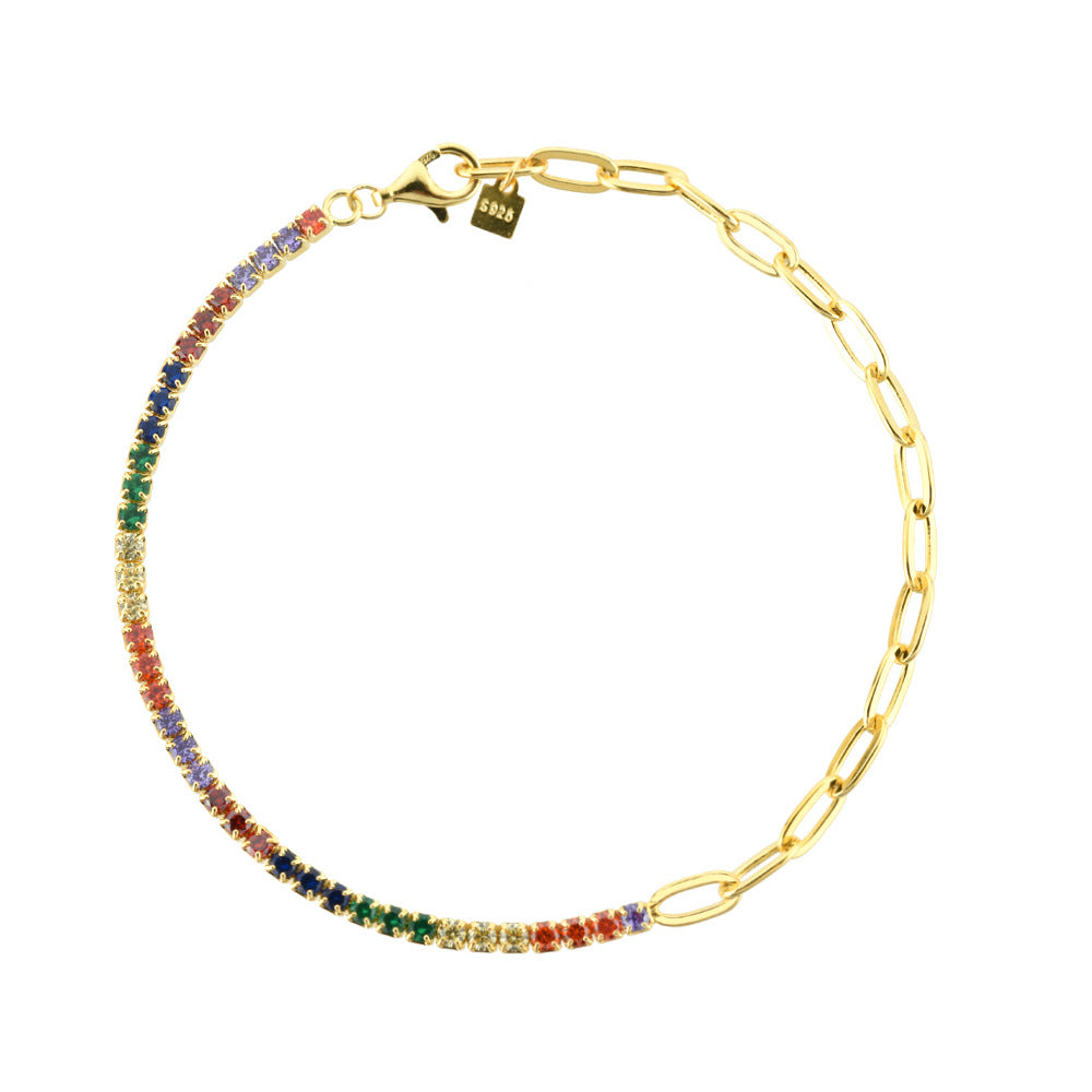 Pulsera de plata esterlina 925 S925 con textura de piedra ornamental simple que combina con todo