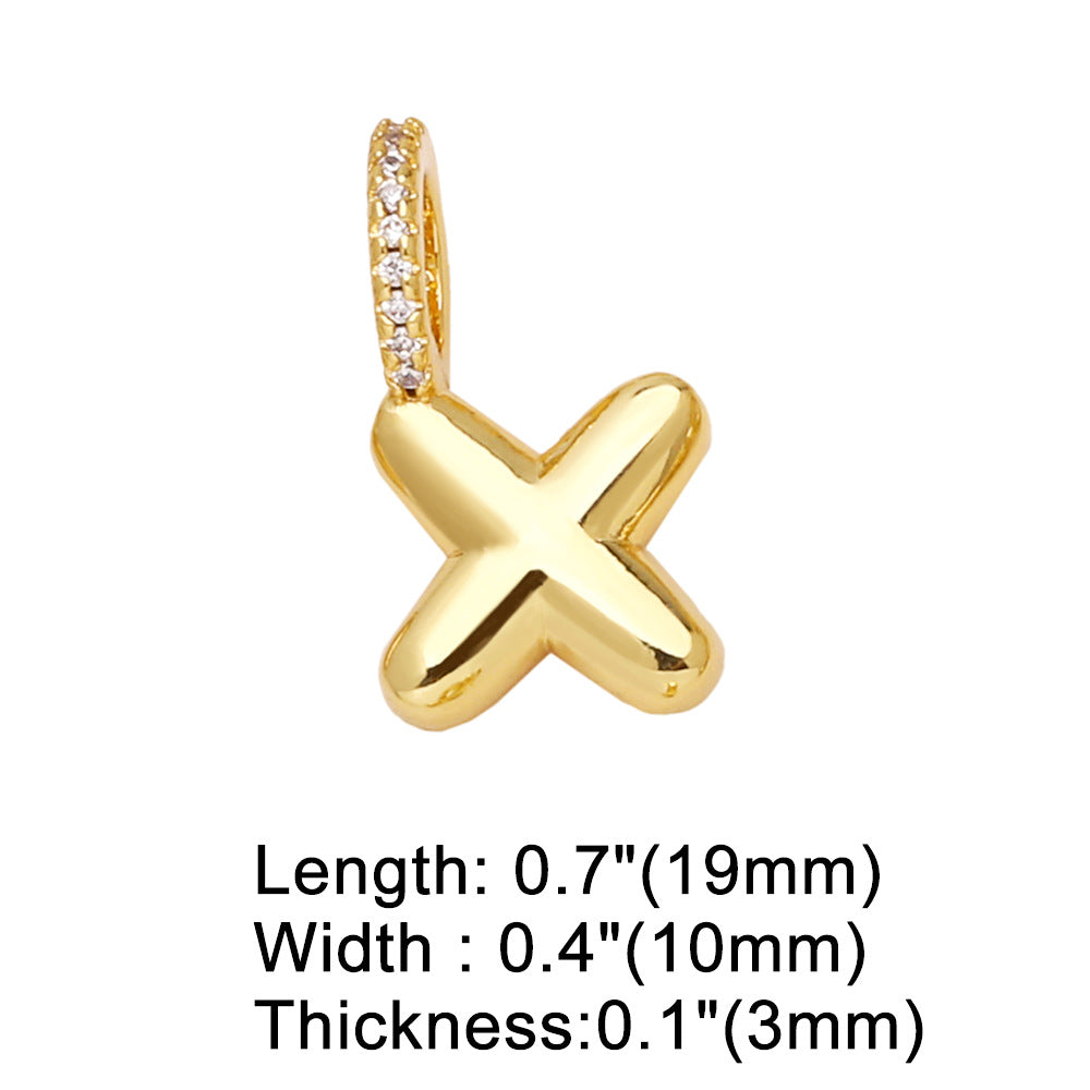 26 Letters Pendant Bracelet Women Gold Plated