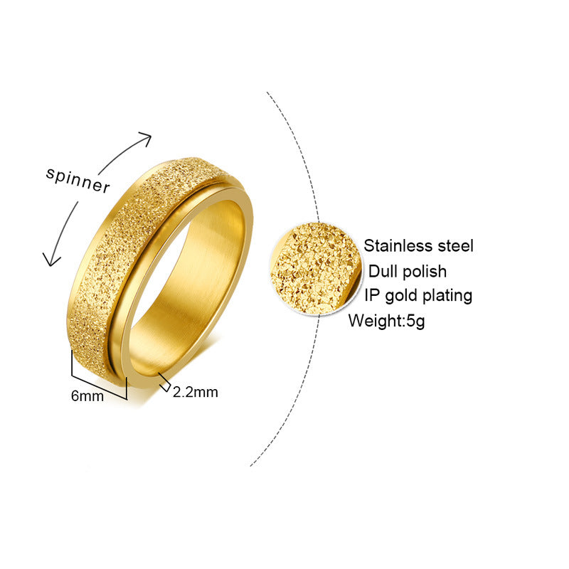 Sandgestrahlter drehbarer Spinner-Ring