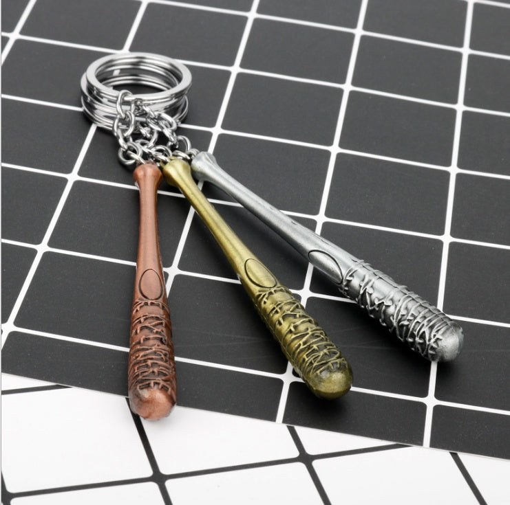 Llavero The Walking Dead Bate de Negan LUCILLE Llavero para hombres y mujeres, colgante para coche, bolso, figura de acción, juguetes de Cosplay