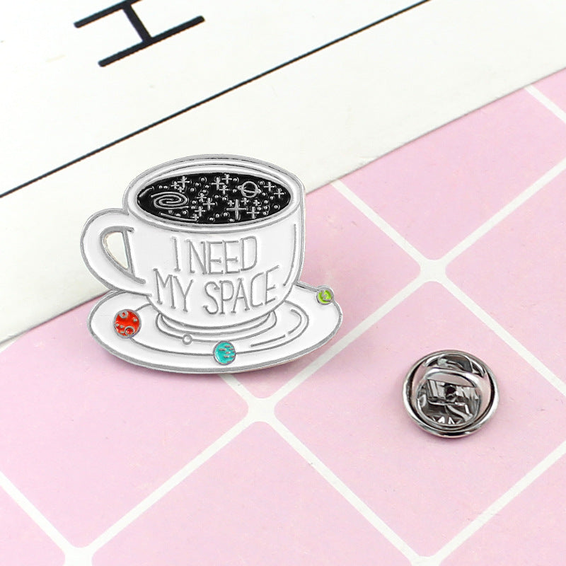 Kreative Brosche Kaffeetasse