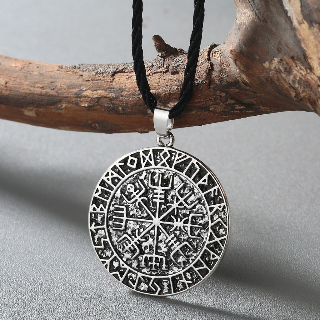 Vintage Antique Silver Rune Necklace