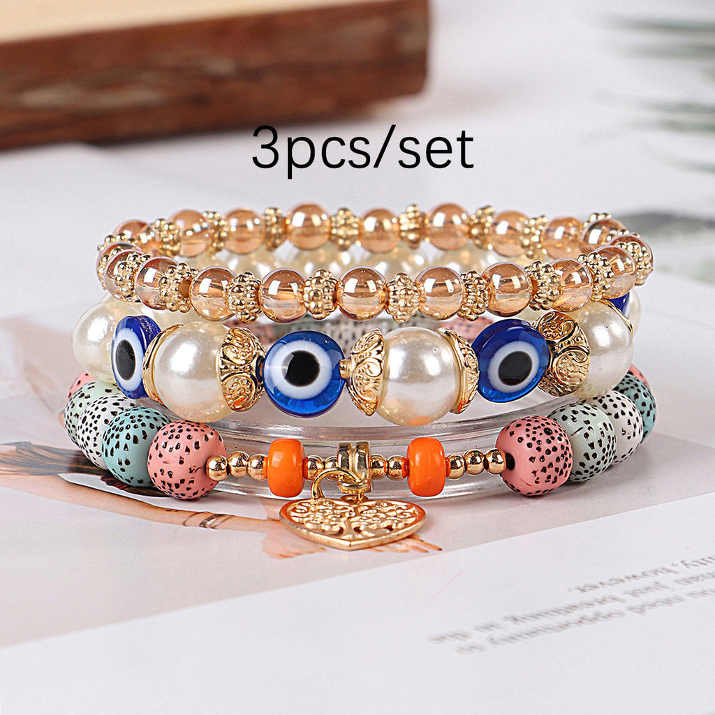 Pulsera con colgante Árbol de la Vida Ojo Bohemio