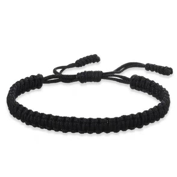 Pulseras de cuerda hechas a mano multicolor para hombres y mujeres