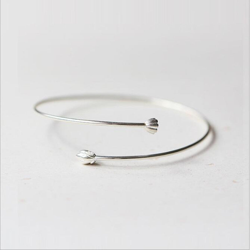 Brazalete Abierto Argent Pur Lotus Vaina de Loto