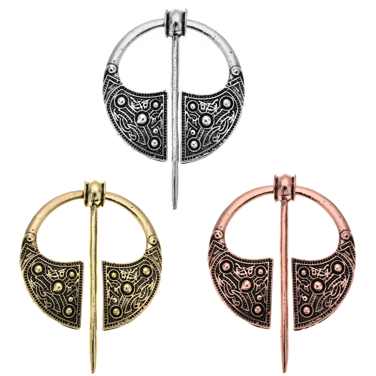Vintage Wikinger Mit Metallschnalle Pin
