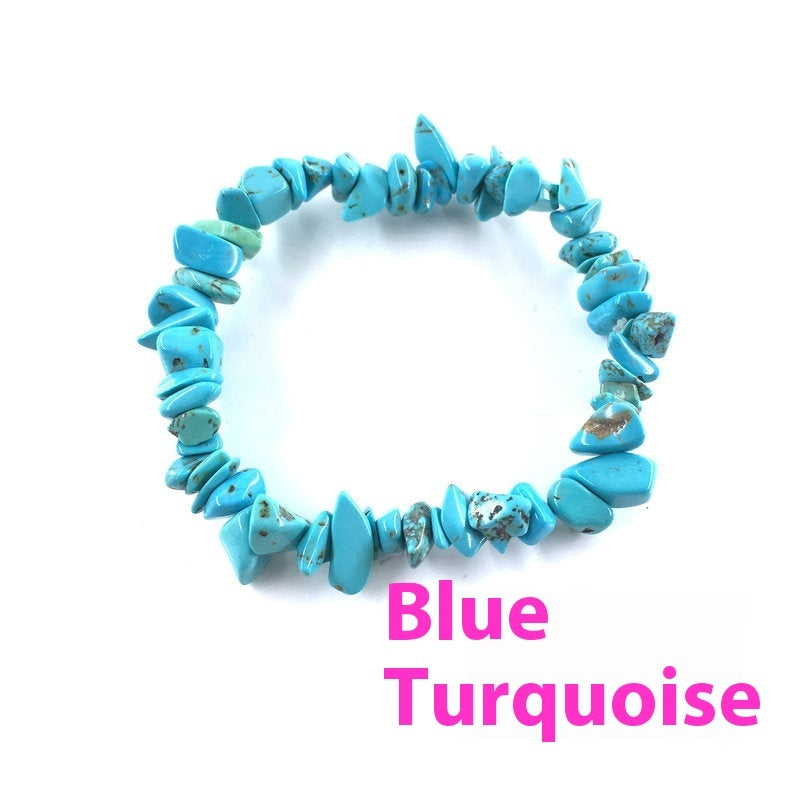 Pulsera de grava para mujer con personalidad y diseño irregular de moda