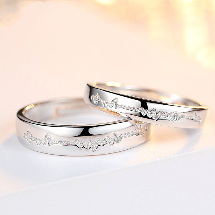 Anillo de plata de ley para pareja mujer