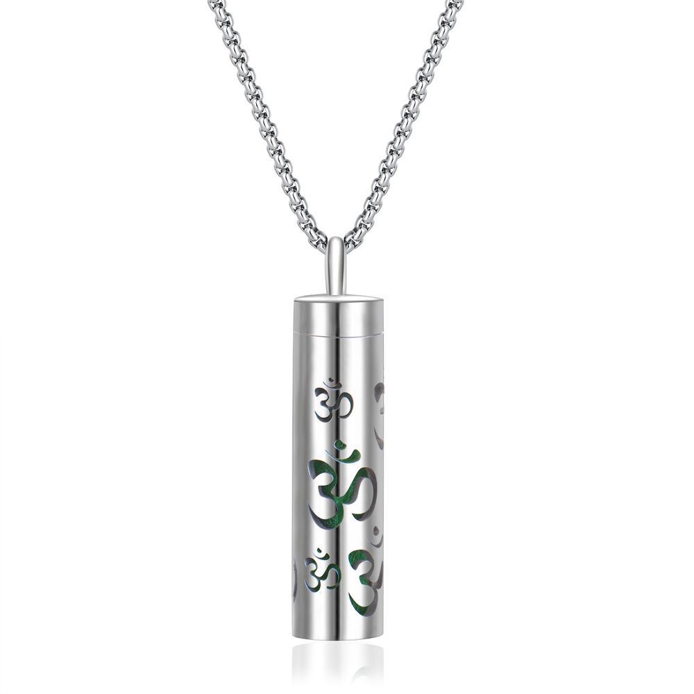316L Stainless Steel Aromatic Perfume Oil Essential Oil Diffuser Pendant Necklace