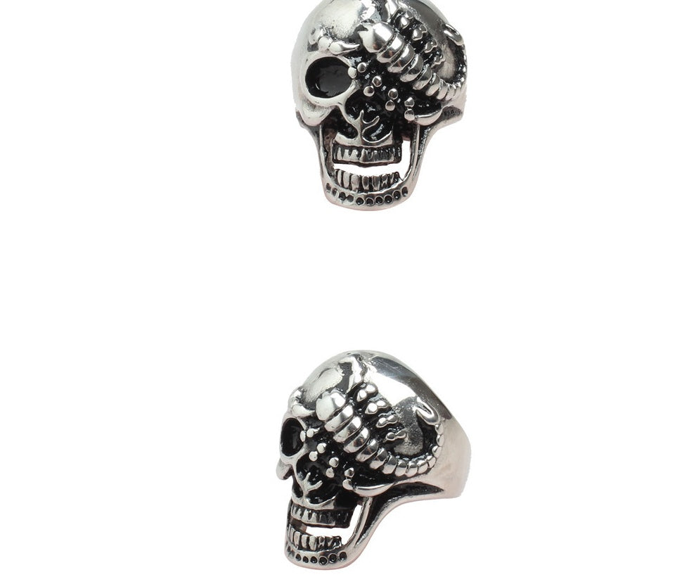 Punk Persönlichkeit Pinzette Pinzette Ring Titan Stahlguss Alternativring Übertreibung Handschmuck