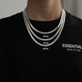 Edelstahl Titan Verschlüsselung geprägt NK Kette Herren und Damen Paarschmuck