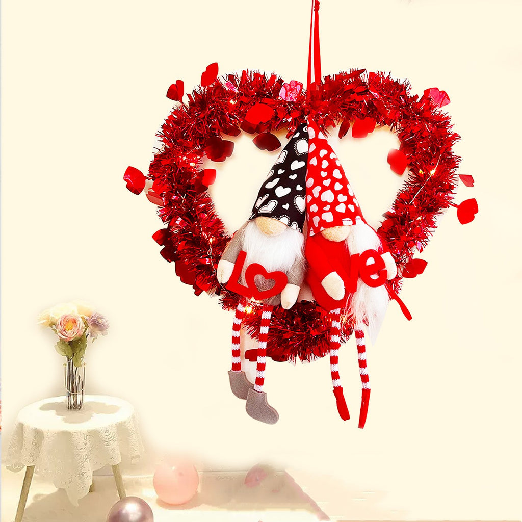 Valentinstag Ornament Geschenk Gesichtsloser Puppengirlande Valentinstag Atmosphäre Girlande