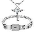 Konzentrisches Verschluss-Armband-Halsketten-Set