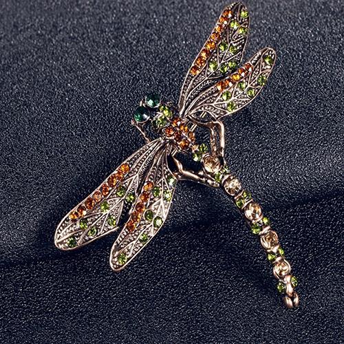 Broche de libélula antiguo