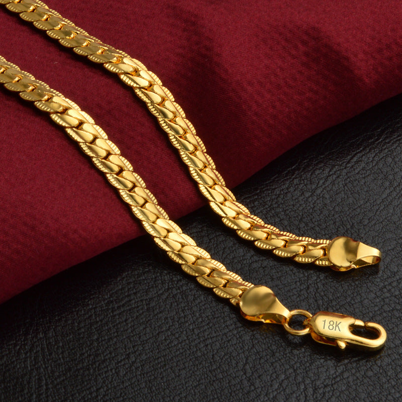 Collar bañado en oro