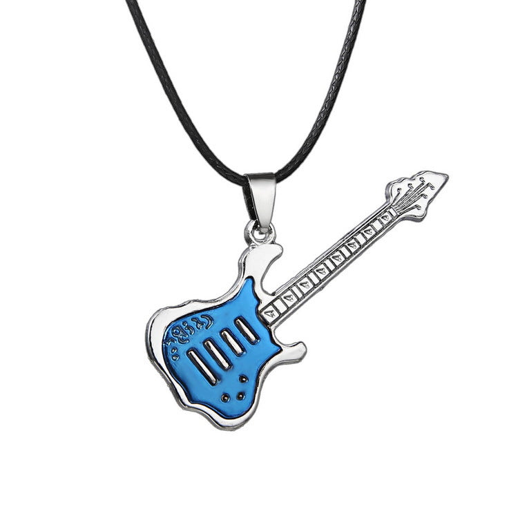 Edelstahl Gitarrenanhänger Persönlichkeits-Paargeschenk Schmuck