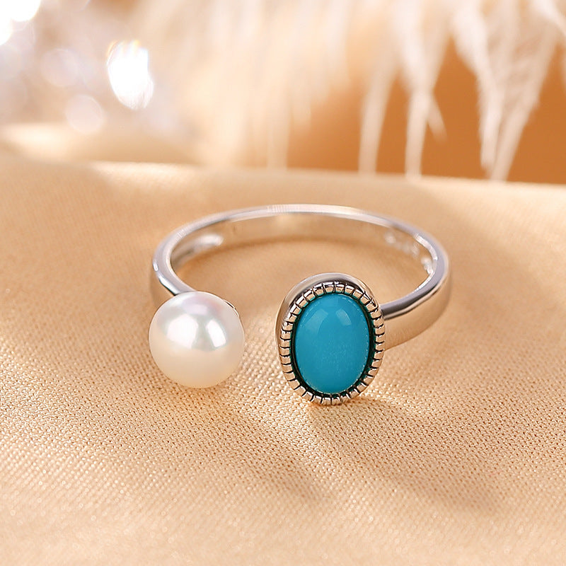 Anillo de joyería antiguo para mujer, elegante y de moda