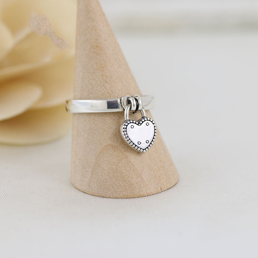 Liebesschloss Liebesanhänger Ring