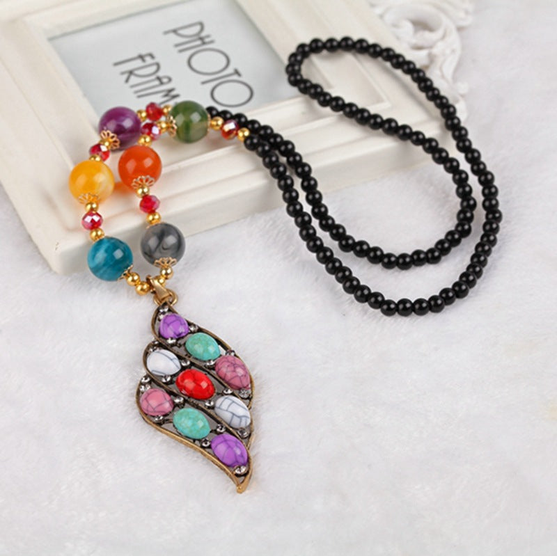 Collar estilo étnico bohemio