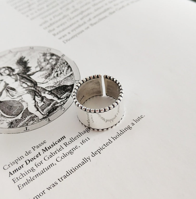 Sterlingsilberring Persönlichkeit Trendiger Schmuck