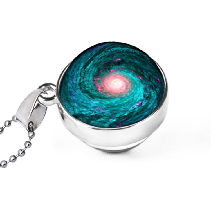 Hemisphäre doppelseitige Galaxie Sternenhimmel Edelsteinkette
