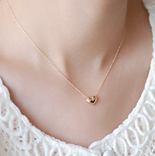Koreanische Halskette Damenmode elegant süß kurze Halskette Halskette Liebesanhänger Schlüsselbeinkette
