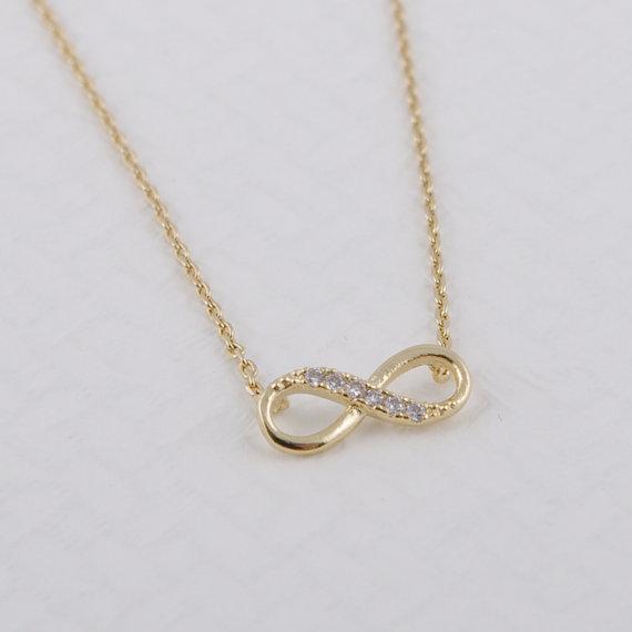 Infinity Crystal Pendant Necklace
