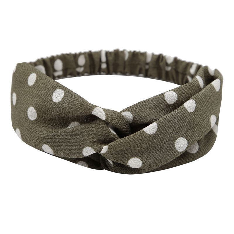 Women's Polka Dot Printed Bohemian Sweet Simple Hair Band