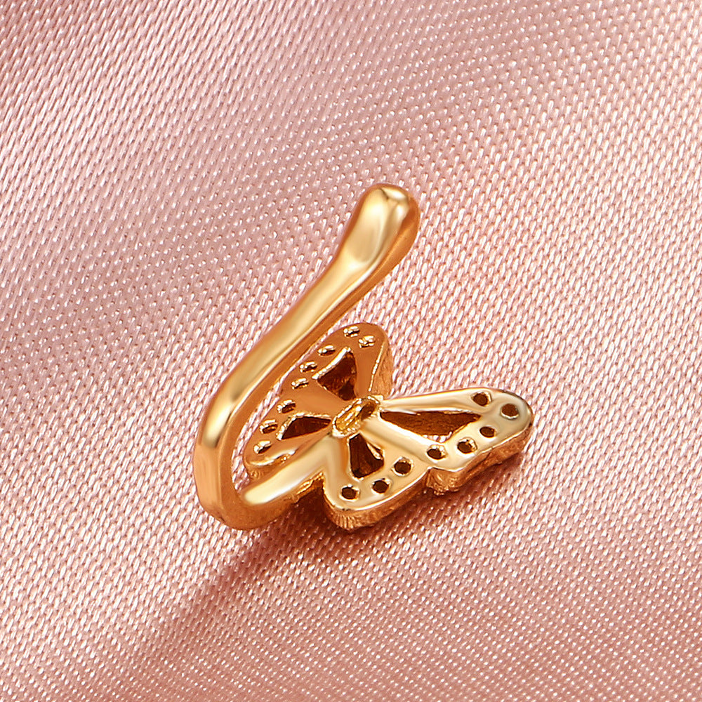 Anillo de nariz falso en forma de U de personalidad a la moda