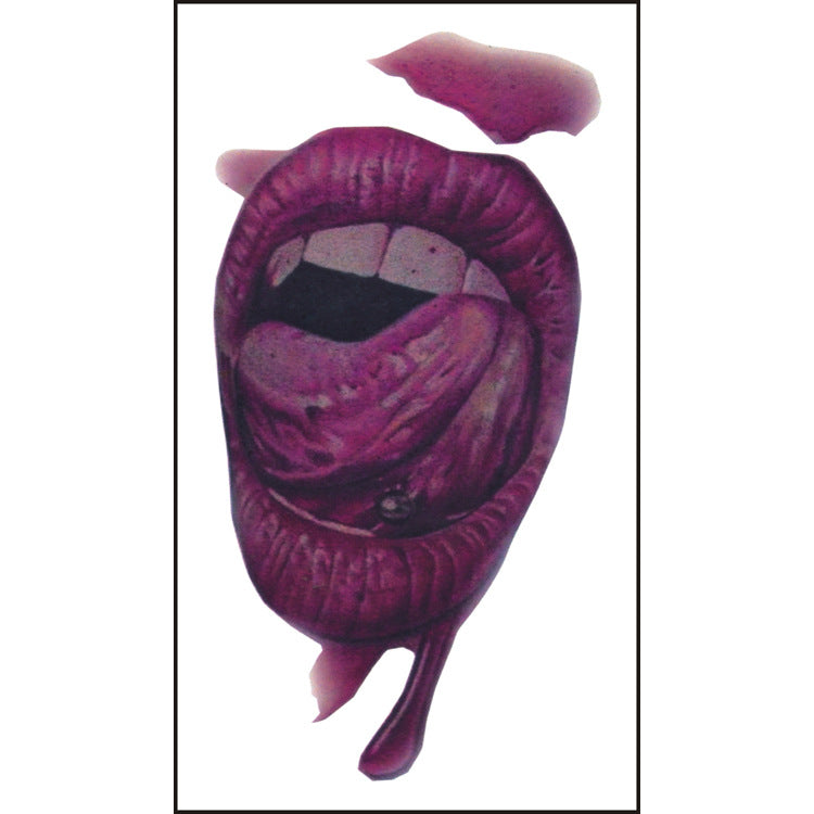 Pegatina de tatuaje de herida de Halloween